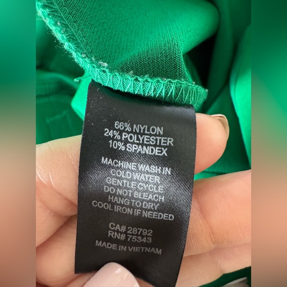 Rachel Zoe Bright Green Cropped Ponte Pants - Picture 5 of 7